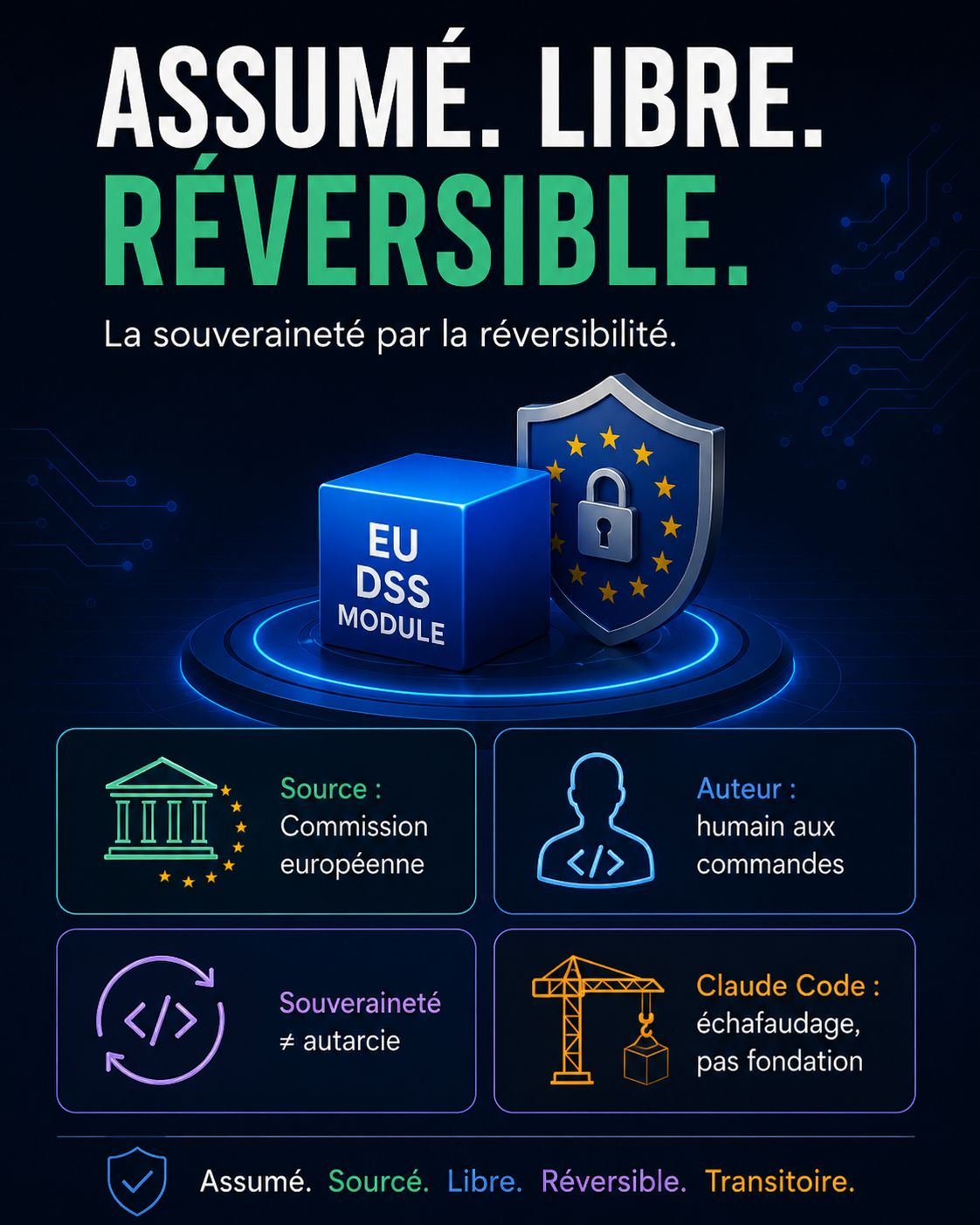 Coming out assumé : oui, EU-DSS Module a été écrit avec l'aide de Claude.