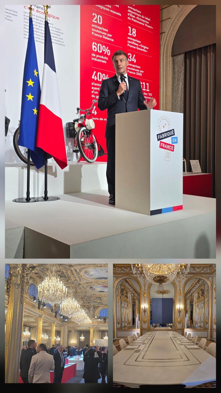 Hier soir, j’étais au Palais de l’Élysée pour l’inauguration de la 5ᵉ édition de