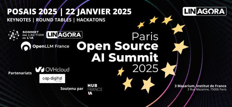 J-1 : assistez au Paris Open Source AI Summit, le tout premier événement de ce genre dédié à l'IA open-source !
