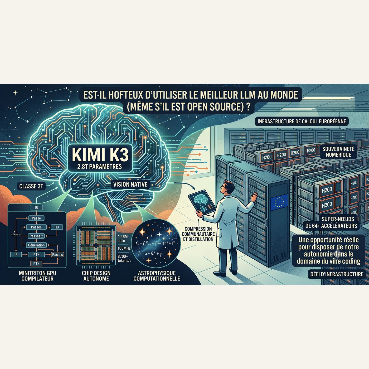 Kimi K3 : les poids sont libres, le compute ne l'est pas (encore)