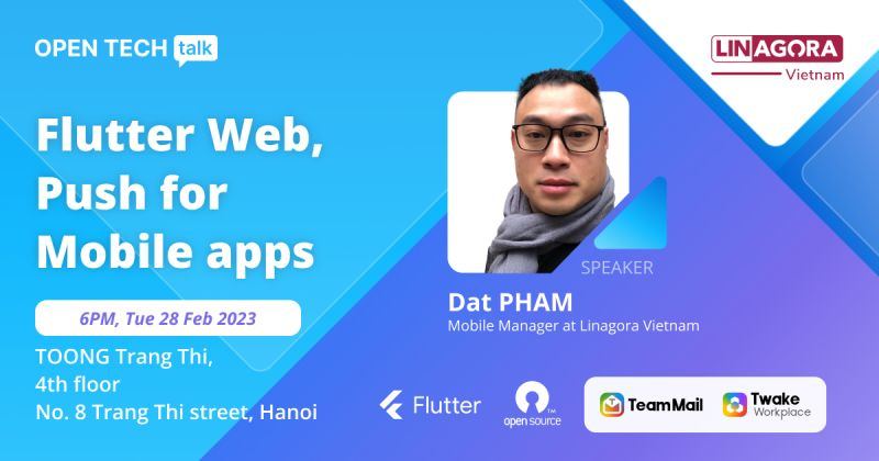 𝐌𝐄𝐄𝐓 𝐎𝐔𝐑 𝐒𝐏𝐄𝐀𝐊𝐄𝐑 - 𝐎𝐏𝐄𝐍 𝐓𝐄𝐂𝐇 𝐓𝐀𝐋𝐊: FLUTTER WEB, PUSH FOR MOBILE APPS