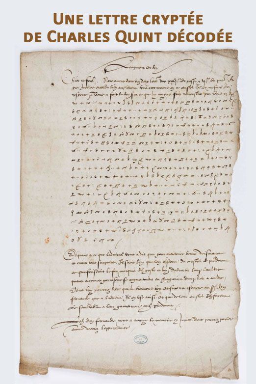 Une lettre cryptée de Charles Quint décodée